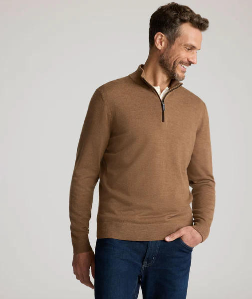Merino Wool Quarter-Zip Sweater | UNTUCKit (US)