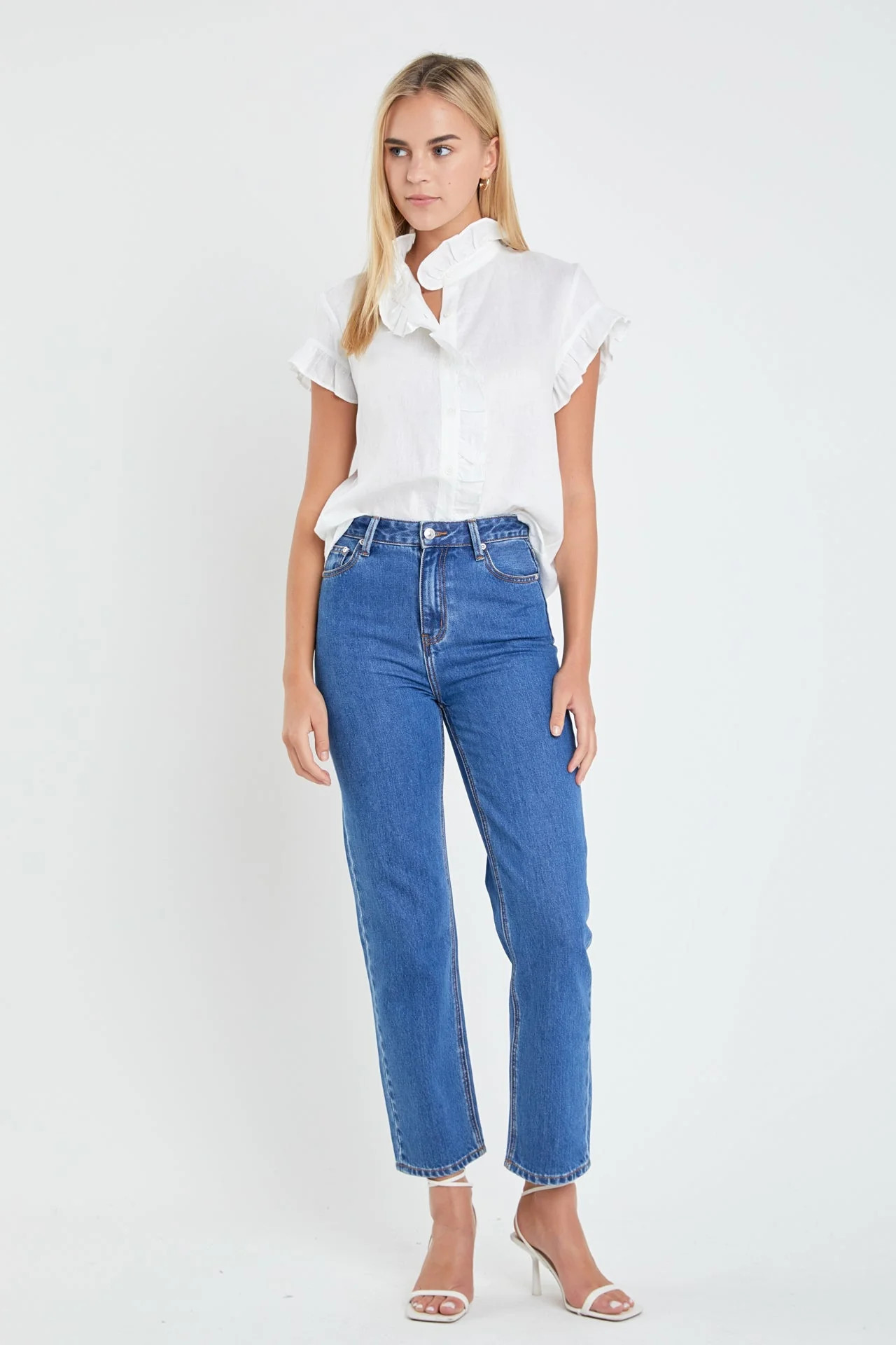 Linen Ruffle Shirt | OBJECTRARE