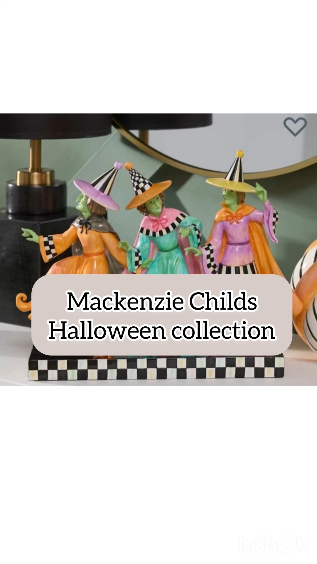 Mackenzie Childs Halloween collection, trio witches , Trick Or Treat Witch Trio Figurine, Witch's Boot Cauldron BOO Pumpkins, Set Of 3, Courtly Check Glossy Mini Pumpkin, Halloween home decor 

#LTKSeasonal #LTKHome #LTKFindsUnder100