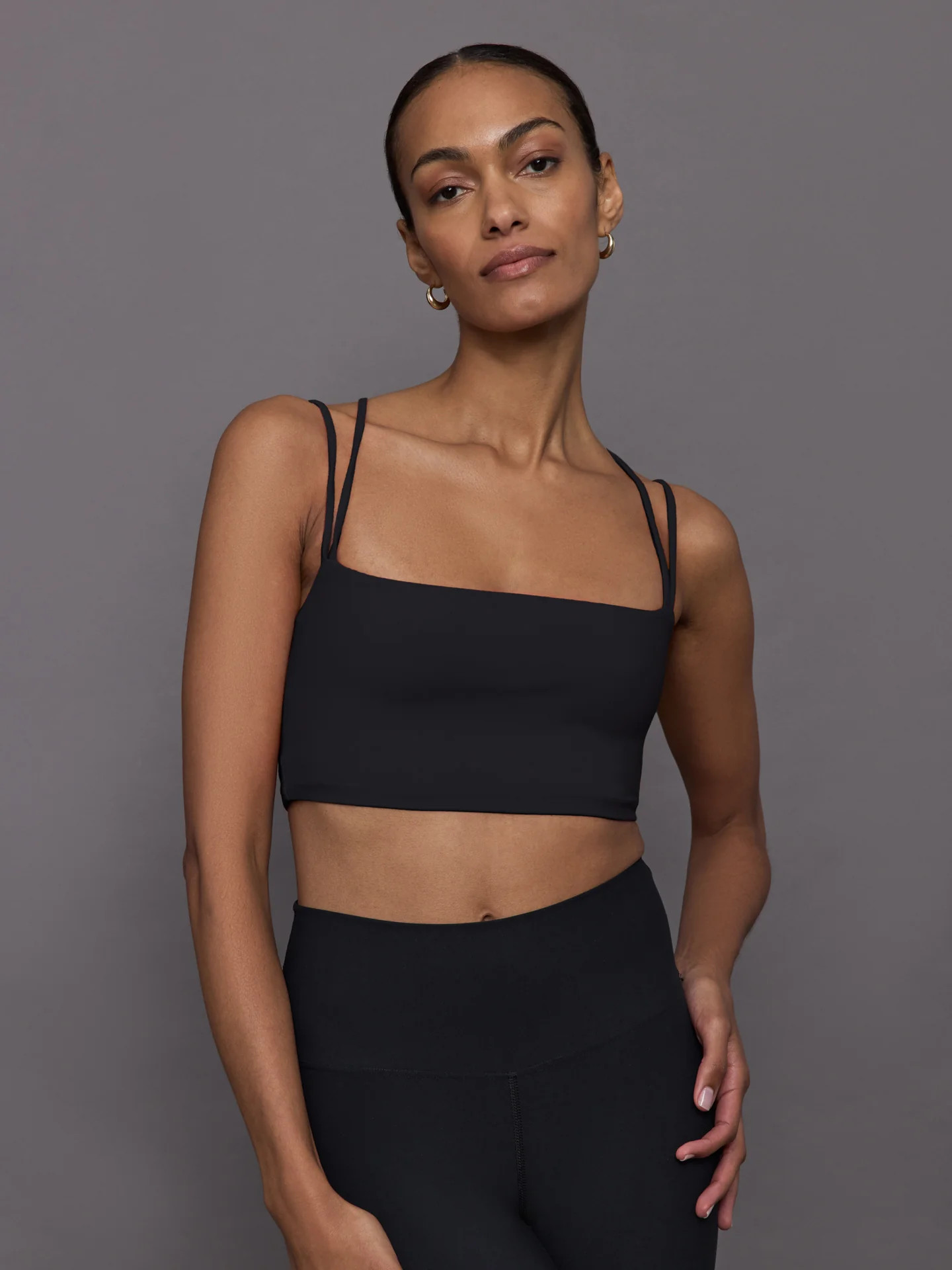 Strappy Bra in Melt - Black | Carbon38