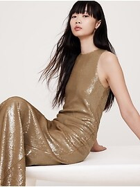 Stretch-Sequin Maxi DressProduct Selections CA$280.00Cinnamon Dolce LatteBlackChocolate Ganache B... | Banana Republic (CA)