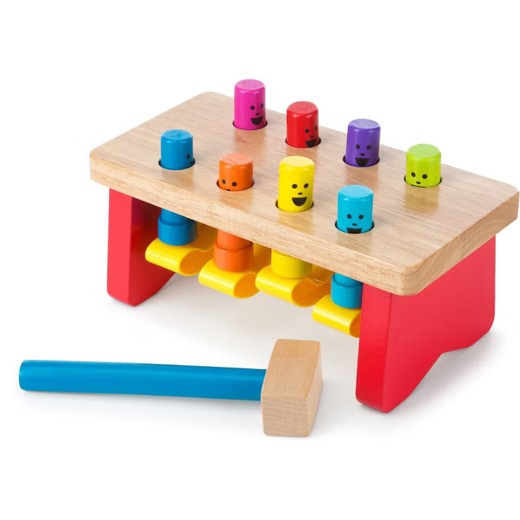 Melissa & Doug Deluxe Pounding Bench Wooden Toy With Mallet | Target