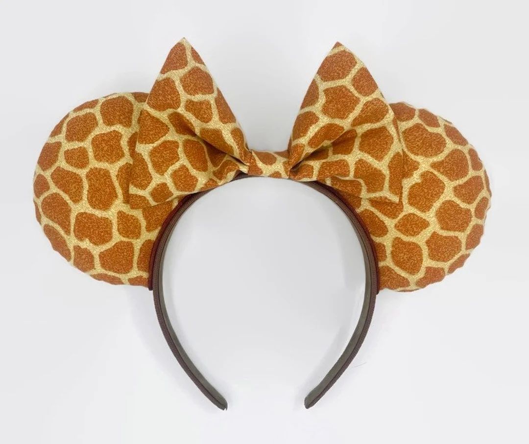 Giraffe Mouse Ears Headband / Animal Kingdom Ears / Giraffe - Etsy | Etsy (US)
