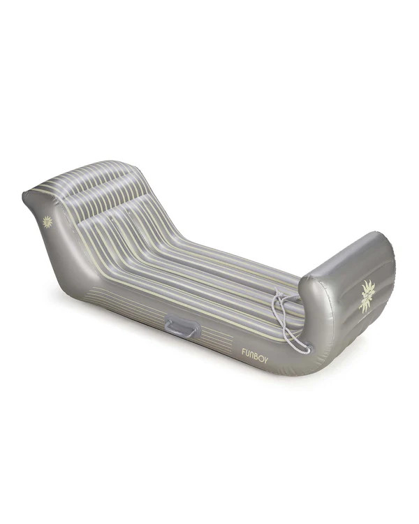 Silver Striped Snow Sleigh Sled | FUNBOY