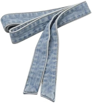 Women Denim Waist Belt Self Tie Waist Band for Pants Jeans Dress | Amazon (US)