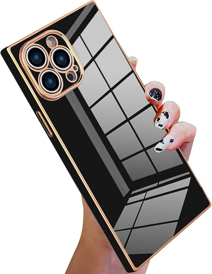 KANGHAR Case Compatible with iPhone 13 Pro Max Luxury Cute Plating Electroplated Design Case Full... | Amazon (US)