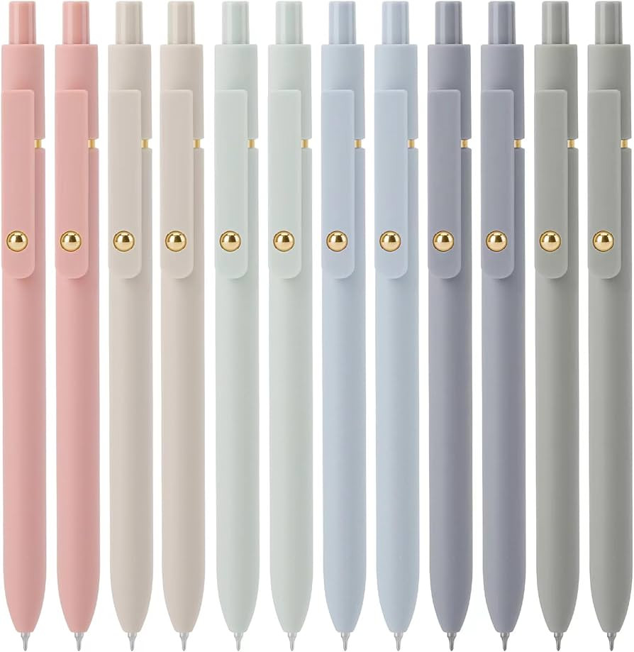 Ddaowanx Gel Pens,0.5mm Quick Dry Black Ink Pens Fine Point Smooth Writing Pens, Cute Office Scho... | Amazon (US)