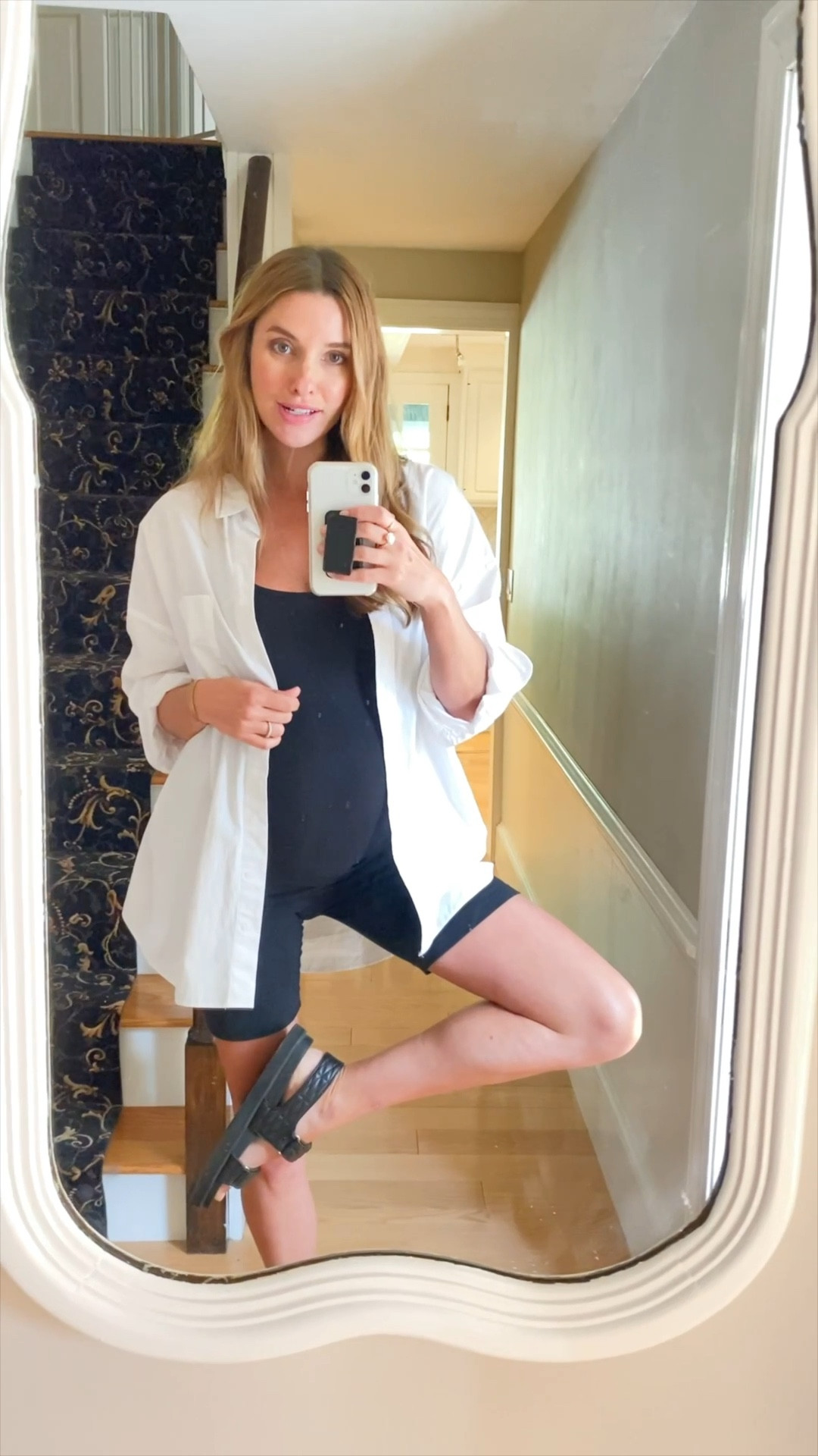 In current rotation…dressing the bump. My favorite affordable biker shorts & shoes are on sale! 💫 

#LTKbump #LTKSale #LTKfit