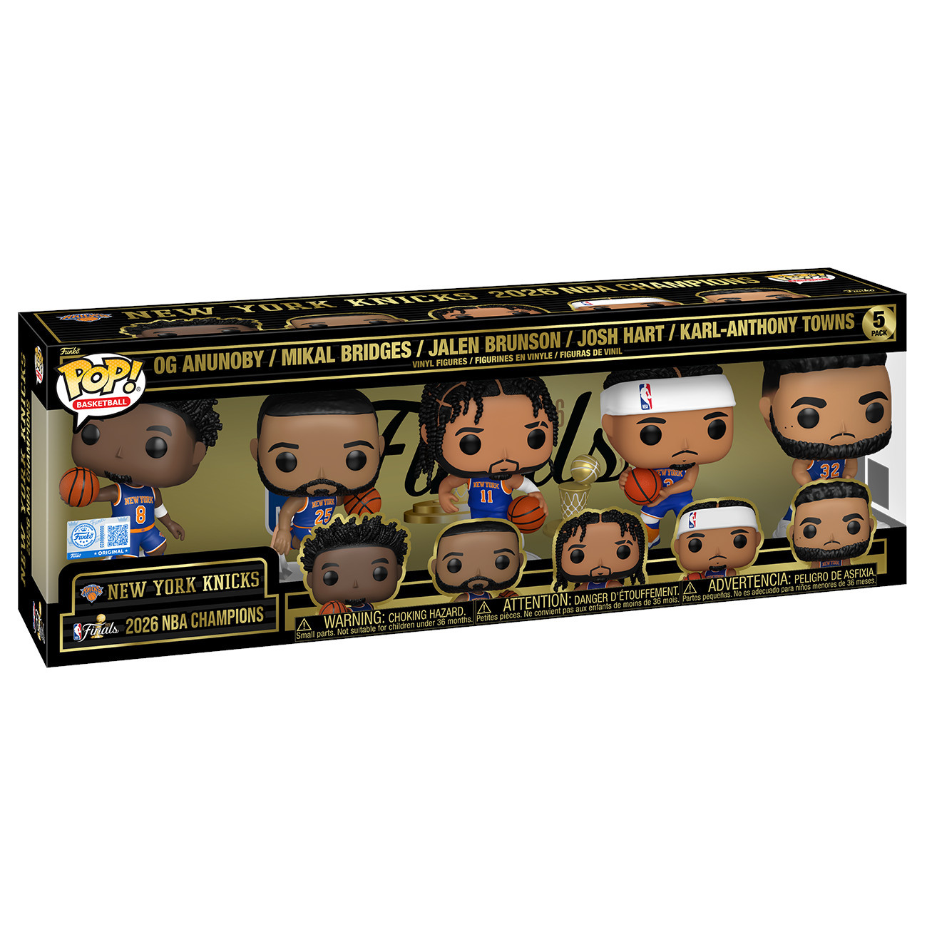 Funko New York Knicks 2026 NBA Finals Champions 5-Pack Vinyl Figure Set | Fanatics