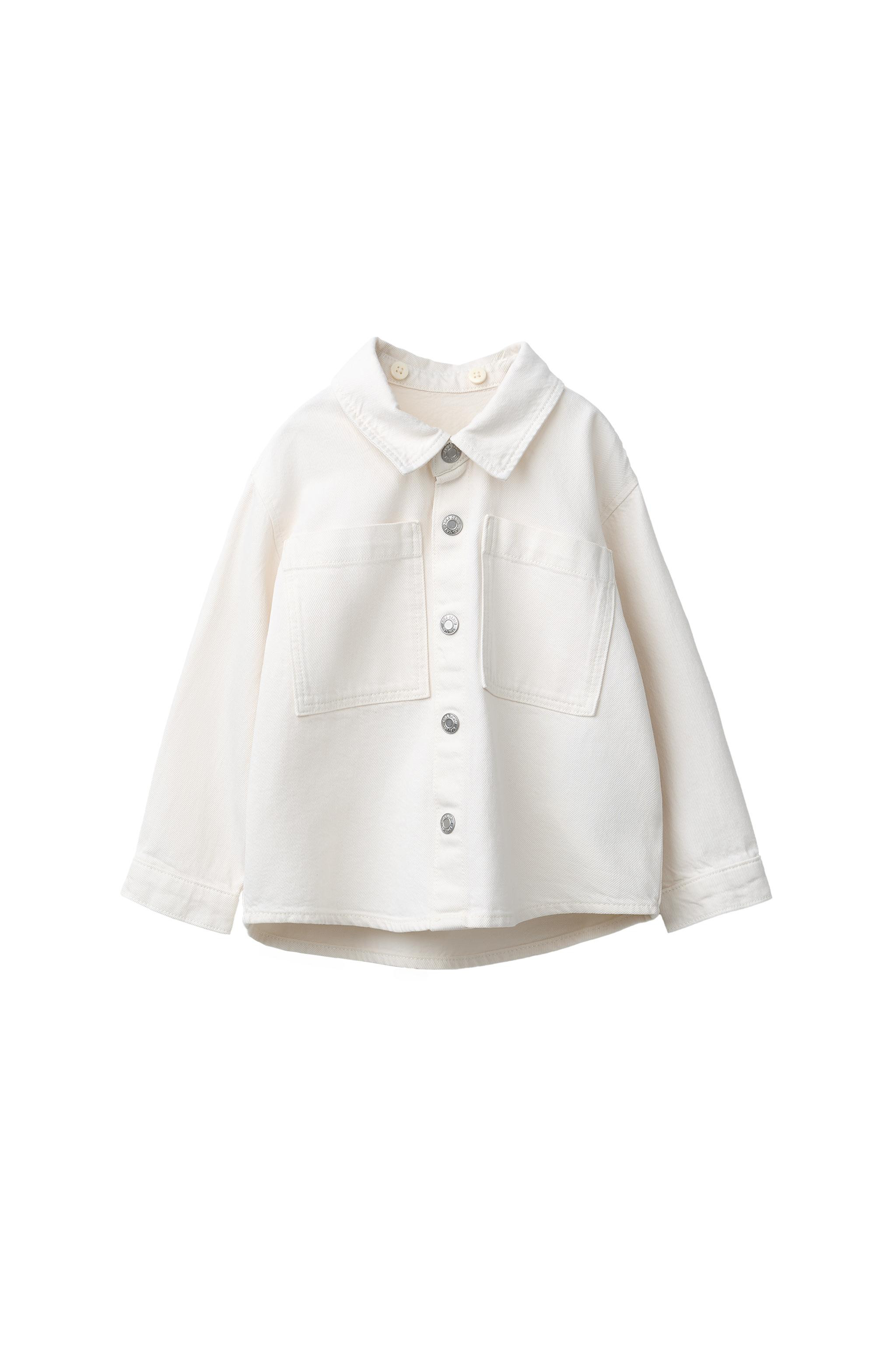 TWILL OVERSHIRT WITH REMOVABLE HOODIE | Zara US