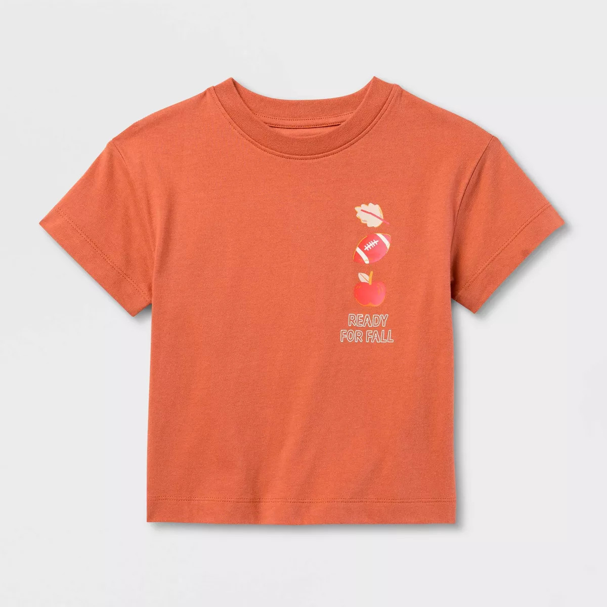 Toddler Boys' Fall Football Oversized Short Sleeve Jersey T-Shirt - Cat & Jack\u2122 Dark Orange ... | Target