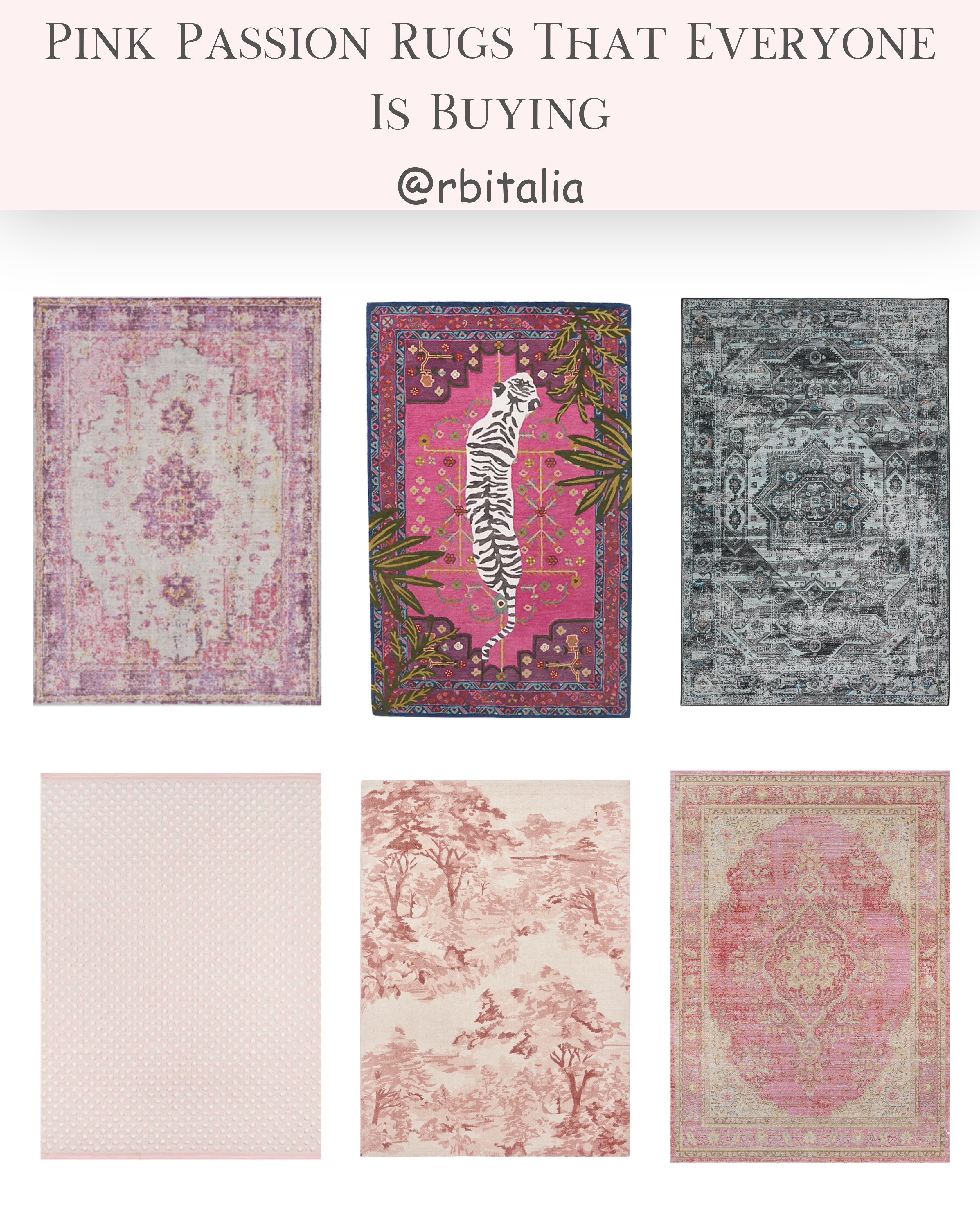 Transform your space with the pink passion rugs everyone is talking about. These trending pieces add the perfect pop of color and comfort to any room. Save this post and shop the collection at the link in bio! #PinkHome #TrendingRugs #HomeDecorFinds 

 #LTKdayinmylife #LTKHome #LTKSaleAlert