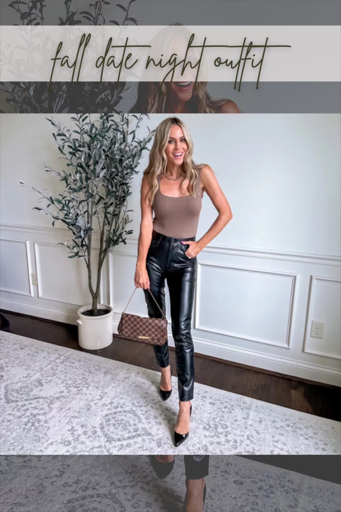 Vegan Leather Skinny Pant curated on LTK
