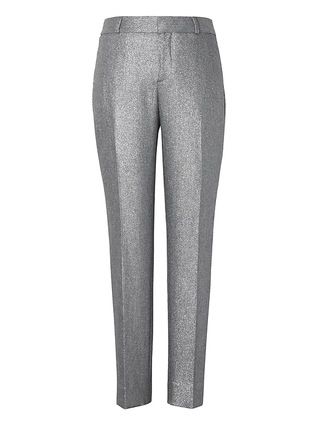 Avery Ankle-Fit Metallic Tweed Pant | Banana Republic US