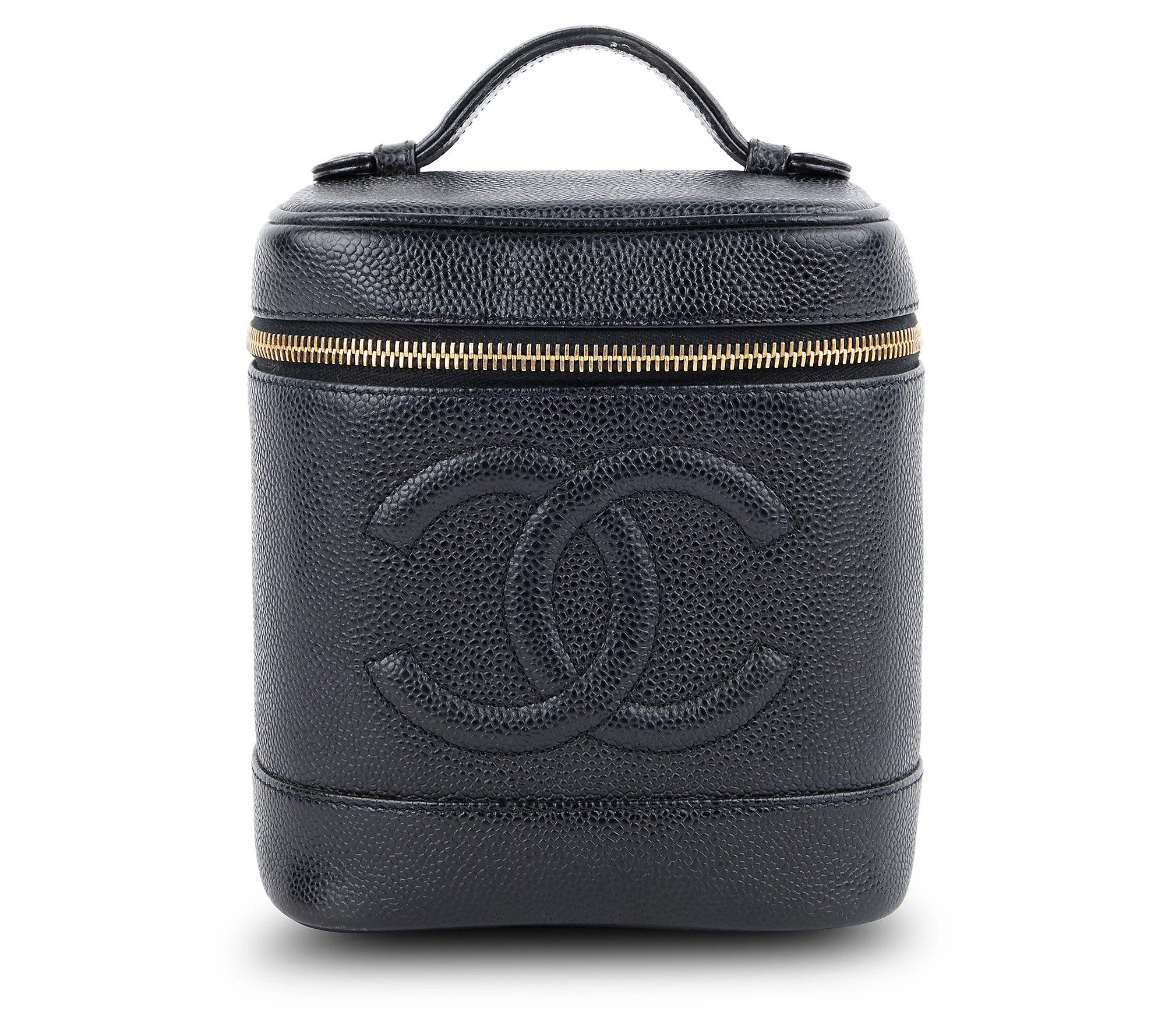 Pre-Owned Chanel Vanity Bag Caviar Black | QVC