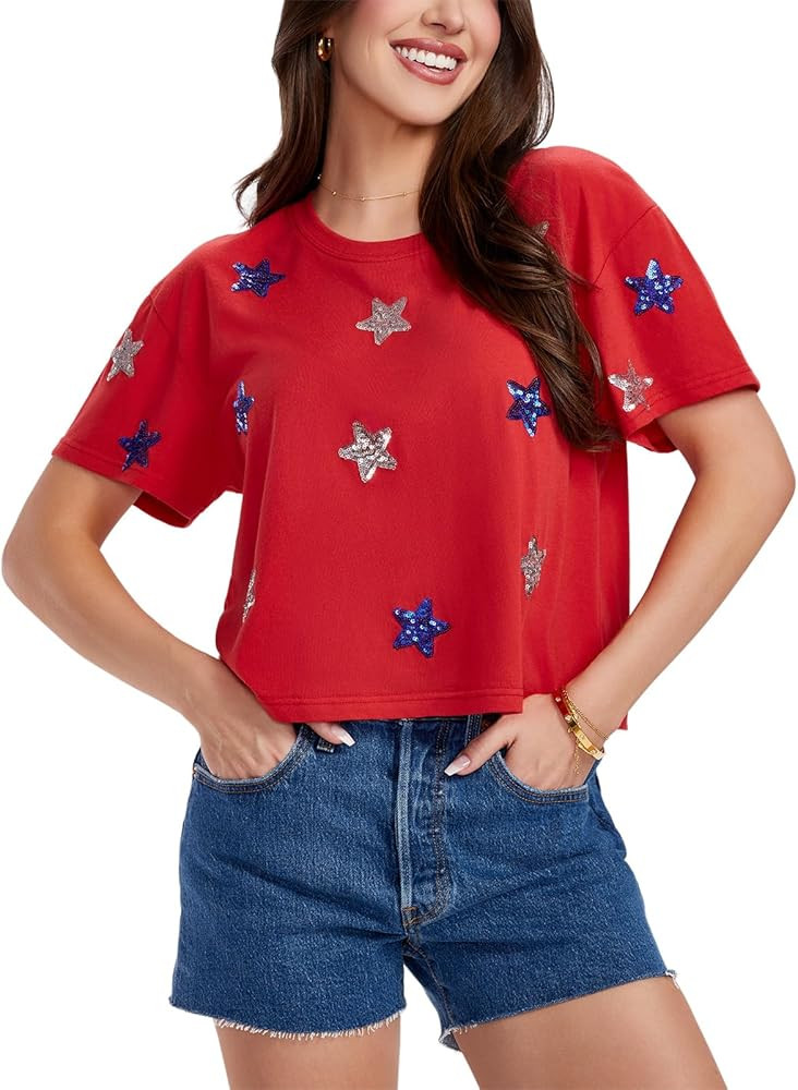 Tipsy Elves Patriotic Tank Tops for Women - Red White Blue 4th of July Tops for Women - Casual Su... | Amazon (US)