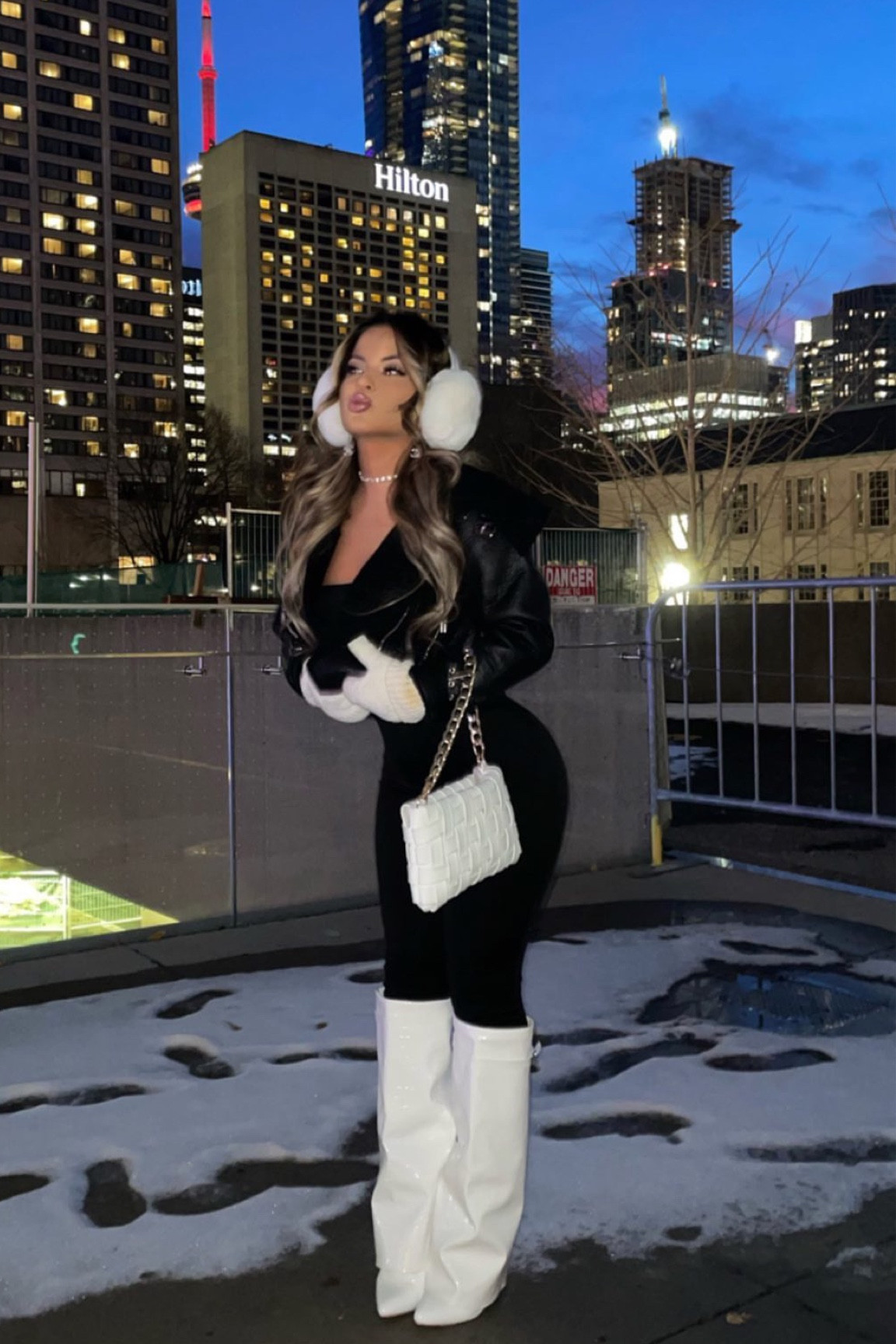 Winter date outfit 🤍 mittens & ear muffs: Amazon 