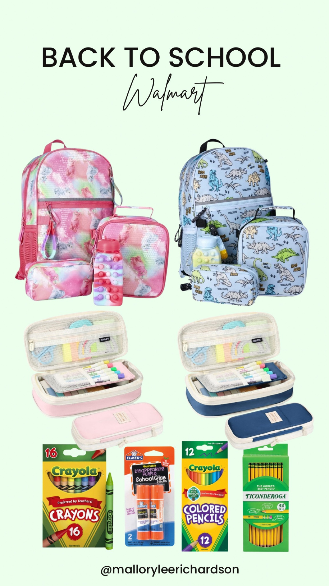 Back to School items from Walmart!

back to school, kids backpacks, girl backpack set, boy backpack set, matching backpacks & lunchboxes, pencil pouches, water bottles, kids school supplies, crayons, colored pencils, school supplies, back to school must haves, walmart finds 

#LTKBacktoSchool #LTKKids #LTKFindsUnder50