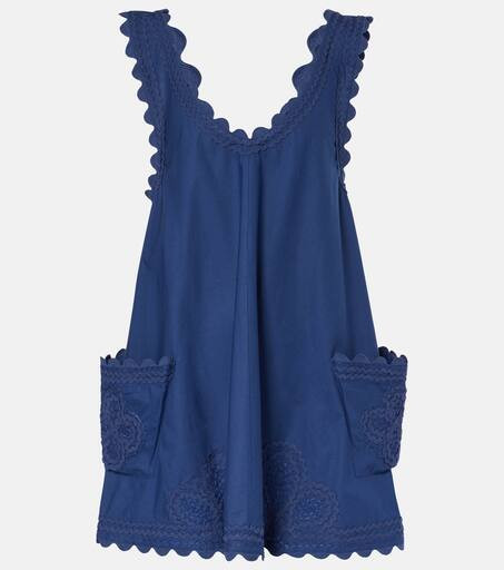 Embroidered cotton poplin minidress | Mytheresa (US/CA)