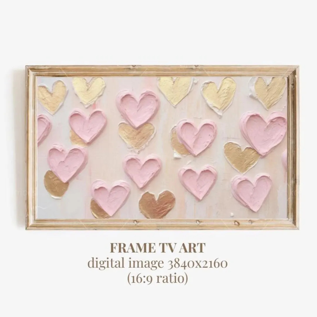 Valentine's Day Heart Samsung Frame TV Art | Valentine Heart Frame Tv Art Digital Download - Etsy | Etsy (US)