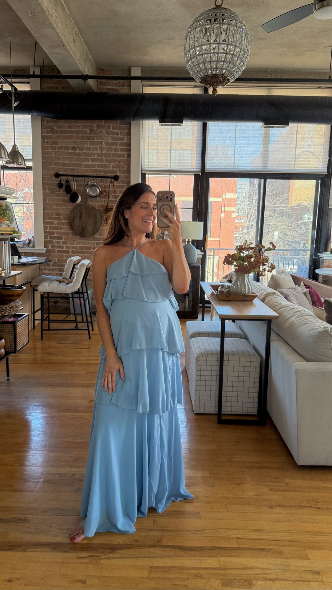 Would not say this one is bump friendly! I sized up to a medium and couldn’t zip it. But she’s very cute as a spring wedding guest dress if you aren’t pregnant. 

#LTKWedding #LTKspring #LTKspringtrends