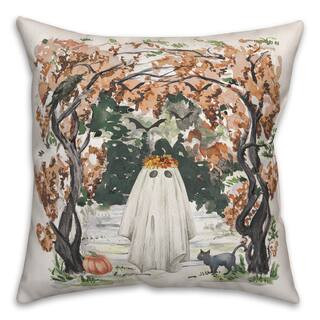 Spooky Woodland Ghost Throw Pillow | Michaels | Michaels Stores