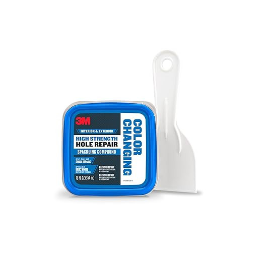 3M High Strength Spackling Compound 12 oz. and Putty Knife, Color Changing, Applies Blue, Dries W... | Amazon (US)