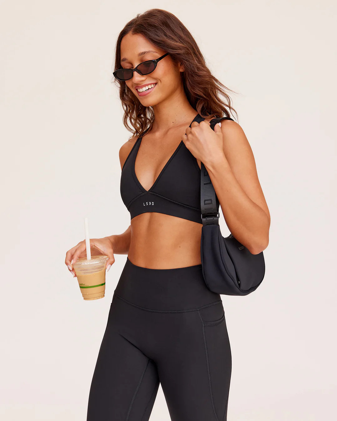 Stamina Sports Bra - Black | LSKD | LSKD