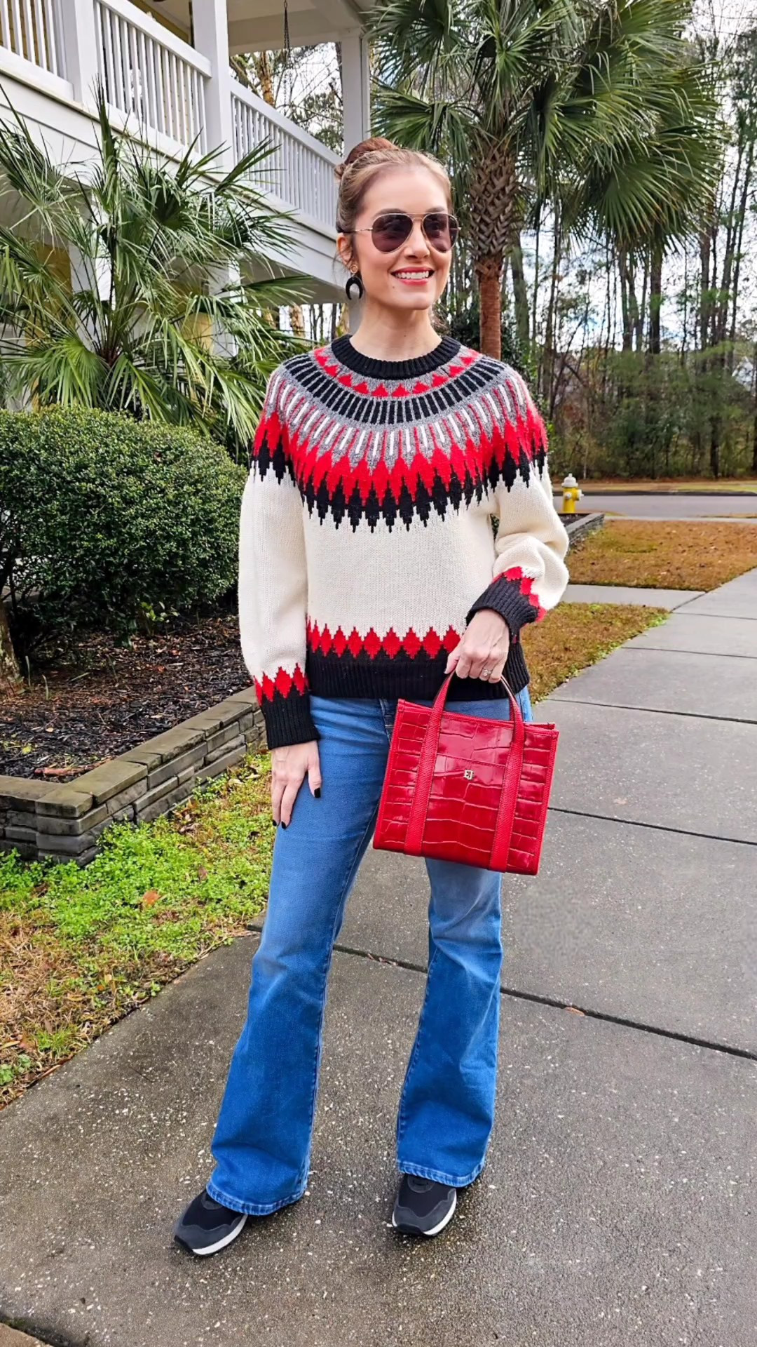 Yesterday's cozy, casual outift. Btw my gorgeous handbag is on super sale. Aldo, my sweater is rented & get 50% off your 1st month of Rent the Runway with code RTRXRSZMIDT50#RTRPartner #gifted 

#LTKootd #LTKSaleAlert #LTKWorkwear