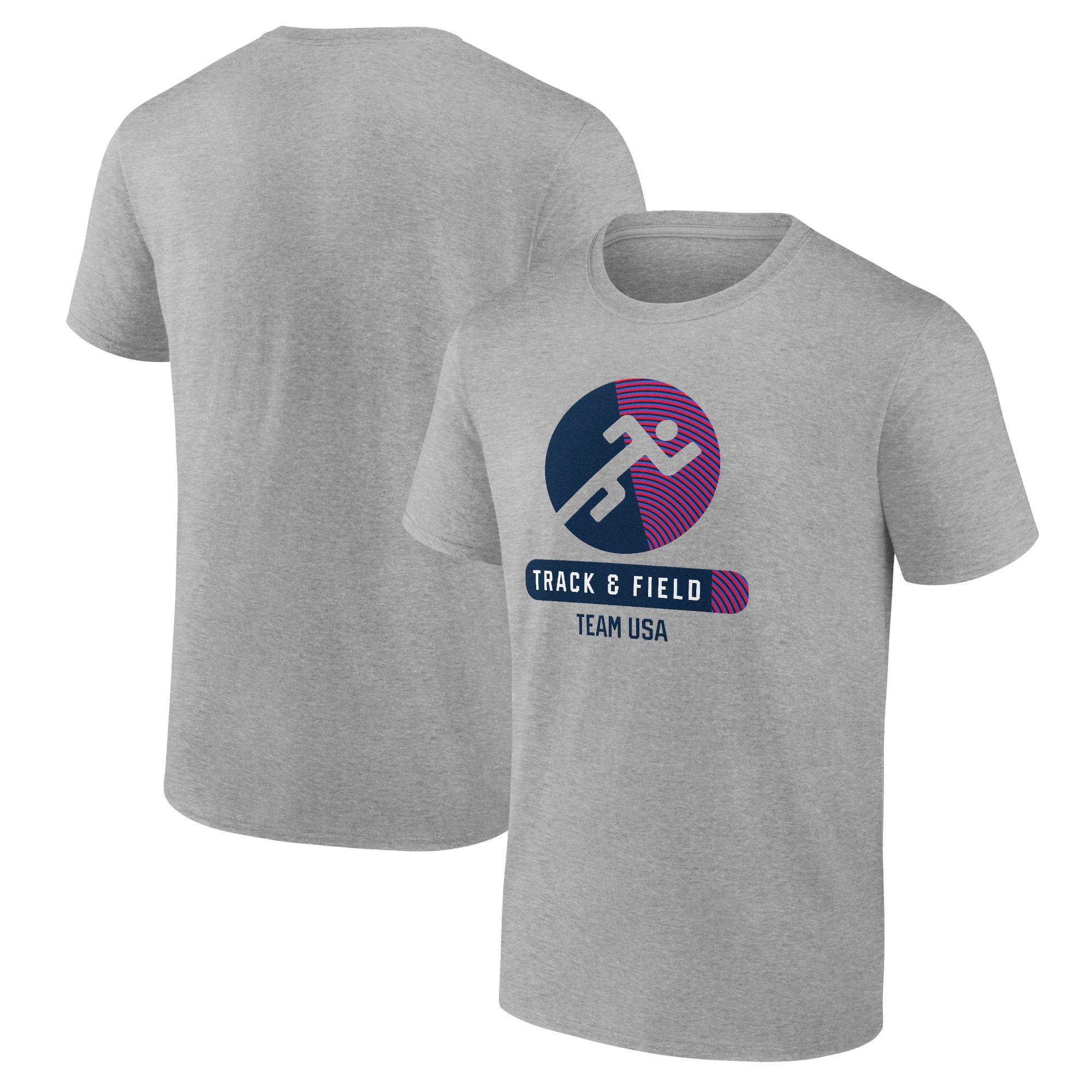 USA Track & Field Fanatics Radiating Victory T-Shirt - Heather Gray | Fanatics