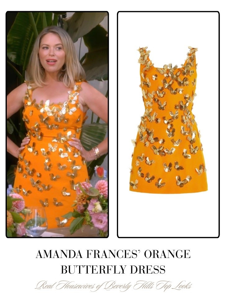 Amanda Frances’ Orange Butterfly Dress