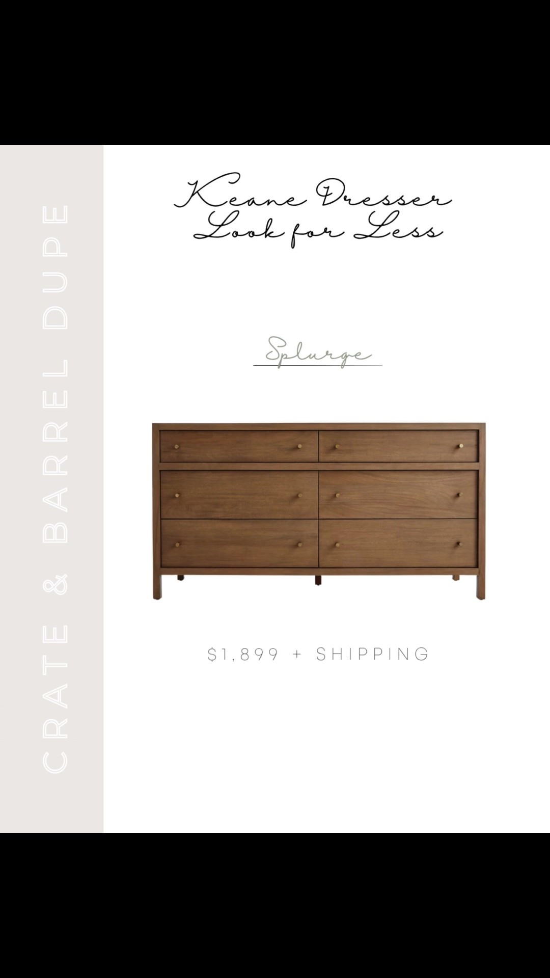 Crate & Barrel Keane Dresser Dupe | Crate & Barrel Dupe | Splurge or Save | Six Drawer Dresser | Wood Dresser | Keane Nightstand | Keane Crate & Barrel Dupe | Transitional Dresser | Large Dresser | Crate & Barrel Lookalike | Crate & Barrel Dresser Dupes | Master Bedroom Dresser | Dresser Ideas | Bedroom Dresser | Wide Dresser | Celine Six Drawer Dresser | Celine Bedroom Collection | Neutral Home Aesthetic | Neutral Bedroom Aesthetic | Neutral Bedroom Design | Cozy Home Decor | Cozy Bedroom Design | Cozy Home Aesthetic 



#LTKHome #LTKSaleAlert #LTKStyleTip