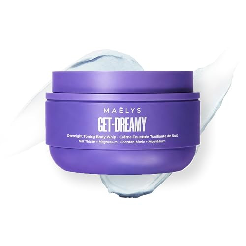 MAËLYS GET-DREAMY Overnight Toning Whip - Cellulite Cream & Skin Tightening Support with Milk Thistle + Uva-Ursi - Moisturizing Body Cream in a Whipped Texture (6.8 Fl Oz) | Amazon (US)