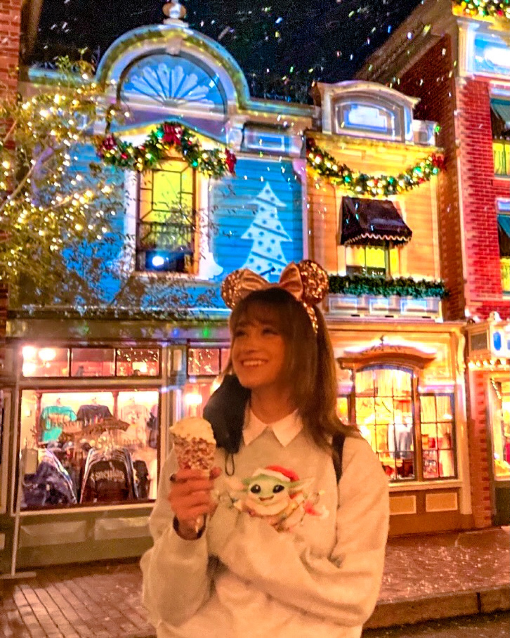 Bring Baby Yoda to Christmas. Loving all the holiday decorations and events at Disneyland and DisneyWorld this Season 
Disney bound, Disney, cosplay, costumes, dress up, make believe, Mickey Mouse, Minnie Ears, magic, universal studios, Harry Potter, umbrella academy, Klaus Hargreaves, Fleur Delacour, princess, rapunzel, Pixar, theme parks, Marvel,

#LTKfamily #LTKtravel #LTKHoliday