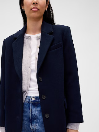 Oversized Wool-Blend Blazer | Gap (US)