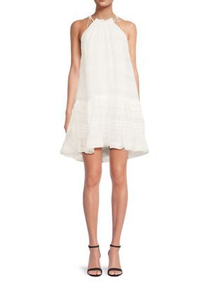 Gabriella Linen Blend Mini A Line Dress | Saks Fifth Avenue OFF 5TH