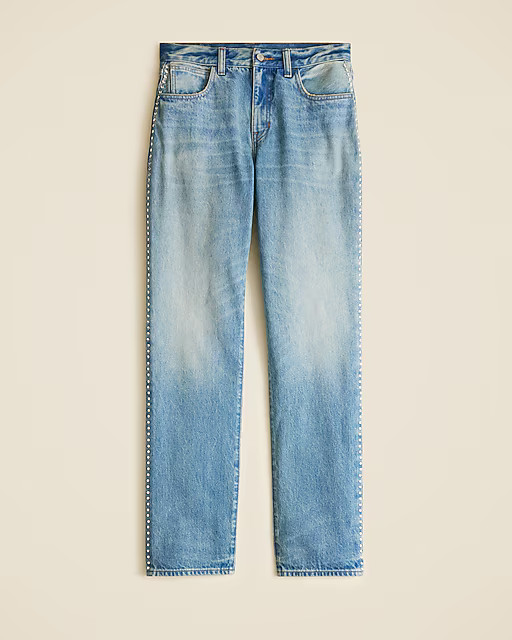 Slouchy jean with embellished side stripe | J. Crew US