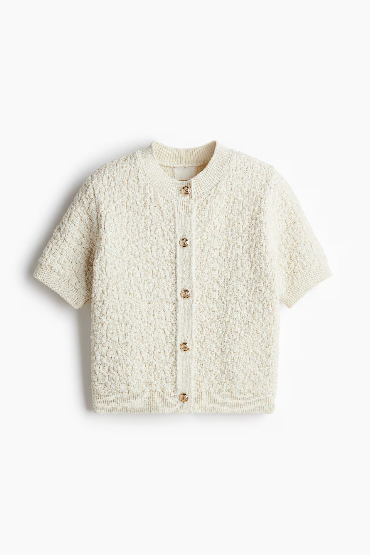 Textured-knit cardigan | H&M (UK, MY, IN, SG, PH, TW, HK)