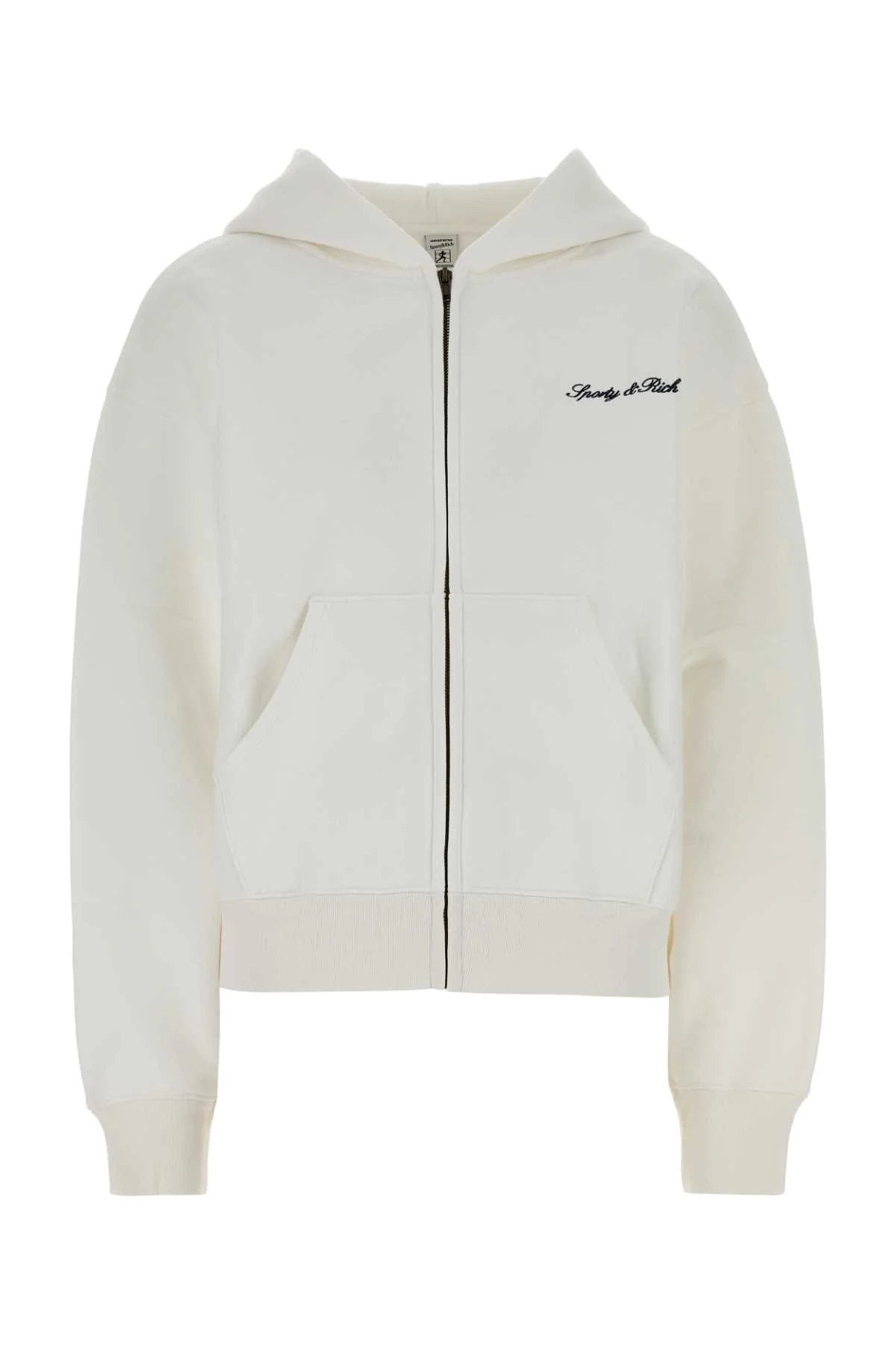 Sporty & Rich Logo Hoodie — White - S | Italist Inc.