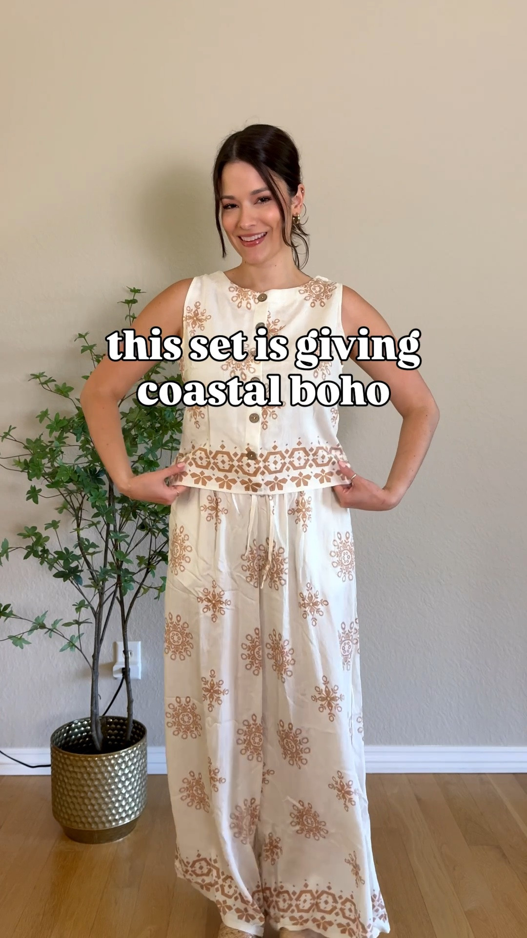 the kind of outfit you’ll wear all summer ☀️ comfy, flattering, stretchy waistband AND pockets


amazon fashion, matching set, boho outfit, coastal style, wide leg pants, comfy outfit, vacation outfit, effortless style, summer outfit, amazon finds, neutral outfit, casual chic
#amazonfashion #matchingset #summeroutfit

#LTKgrwm #LTKootd #LTKSaleAlert
