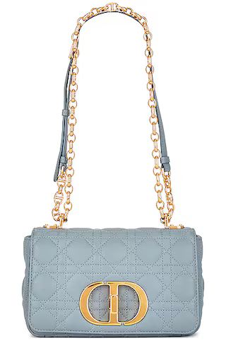 Dior Cannage Caro Leather Chain Shoulder Bag | FWRD 