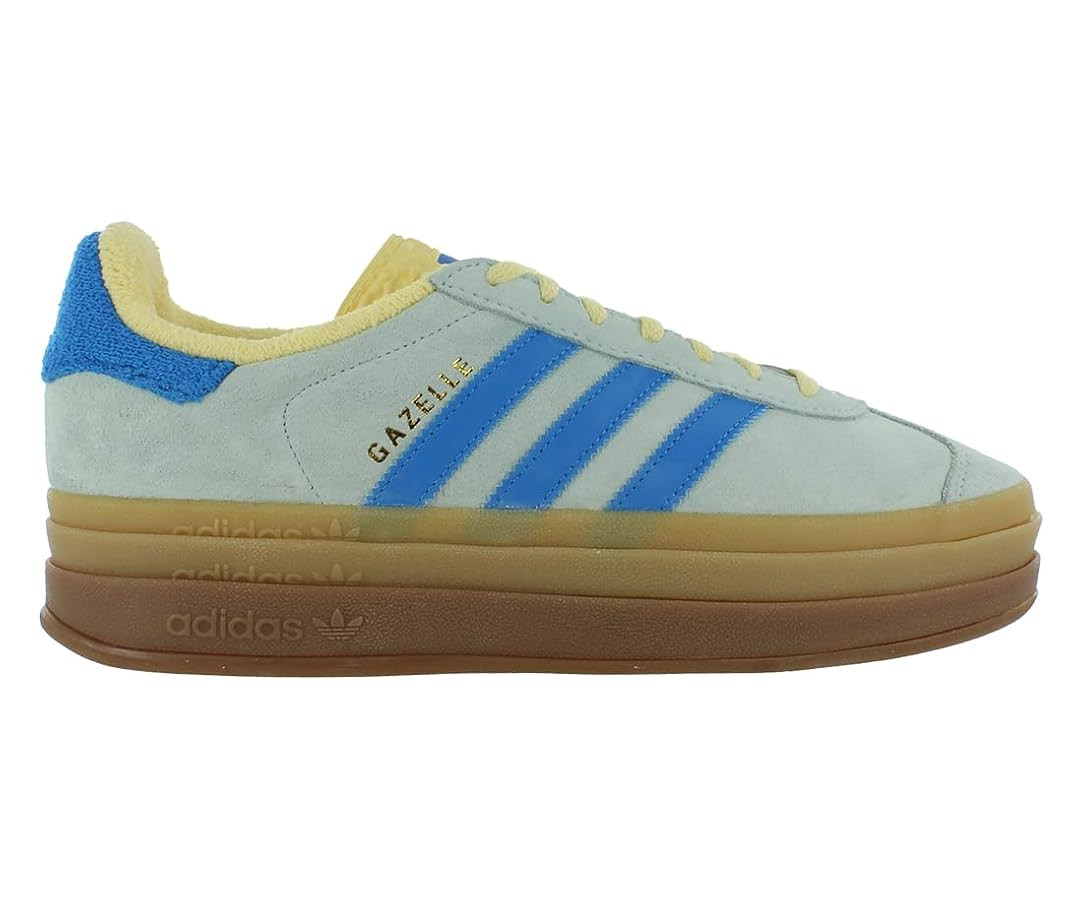 adidas Gazelle Bold Womens Shoes Size 11, Color: Grey/Blue/Yellow-Grey | Amazon (US)