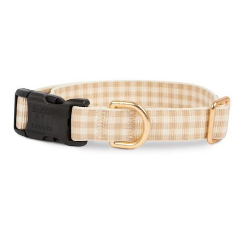 Harry Barker Farmhouse Check Dog Collar, Small | Petco