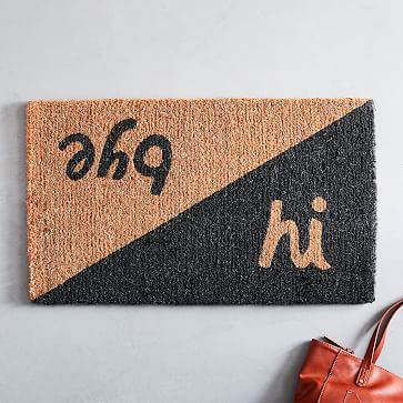 Hi Bye Doormat | West Elm (US)