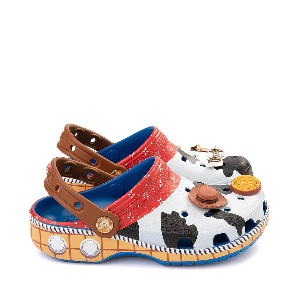 Toy Story Crocs Sheriff Woody Classic Clog - Blue Jean | Journeys