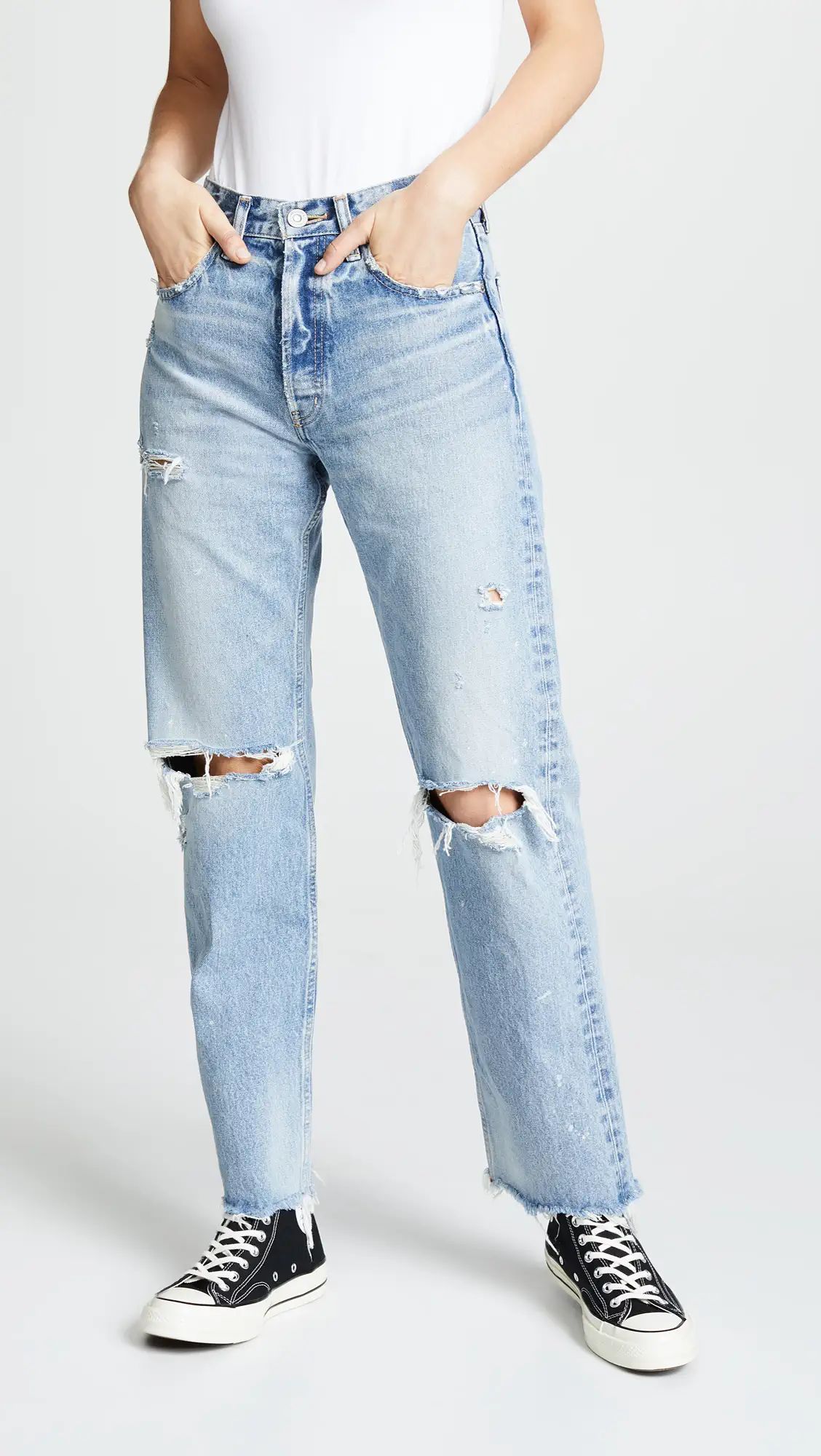 MOUSSY VINTAGE MV Odessa Wide Straight Jeans | Shopbop | Shopbop