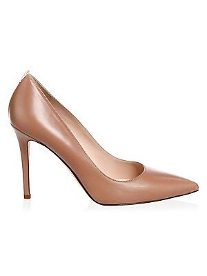SJP by Sarah Jessica Parker Women's Fawn Leather Point Toe Pumps - Tan - Size 37.5 (7.5) | Saks Fifth Avenue
