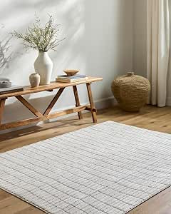 Livabliss x Our PNW Home Cascade Minimalist Striped Area Rug, 12' x 15', Ivory/Light Brown | Amazon (US)