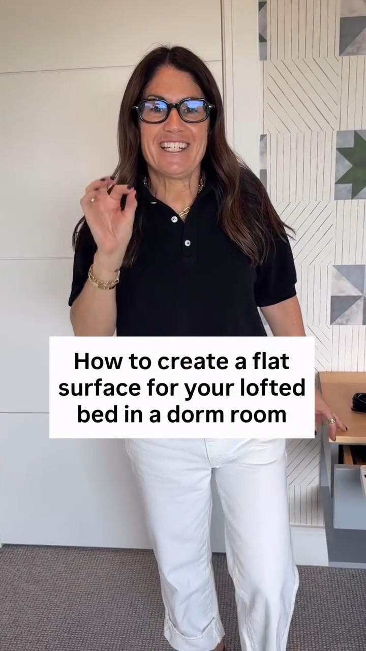 Nobody warns you that a lofted bed means no flat surface within arm’s reach. Clip-on shelves attach anywhere and unattach just as easily. Water bottle, retainer, phones, etc.