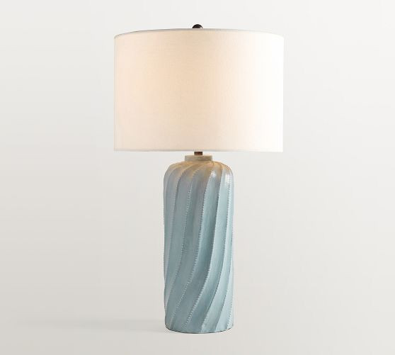 Ollie Ceramic Twist Table Lamp (25") | Pottery Barn (US)